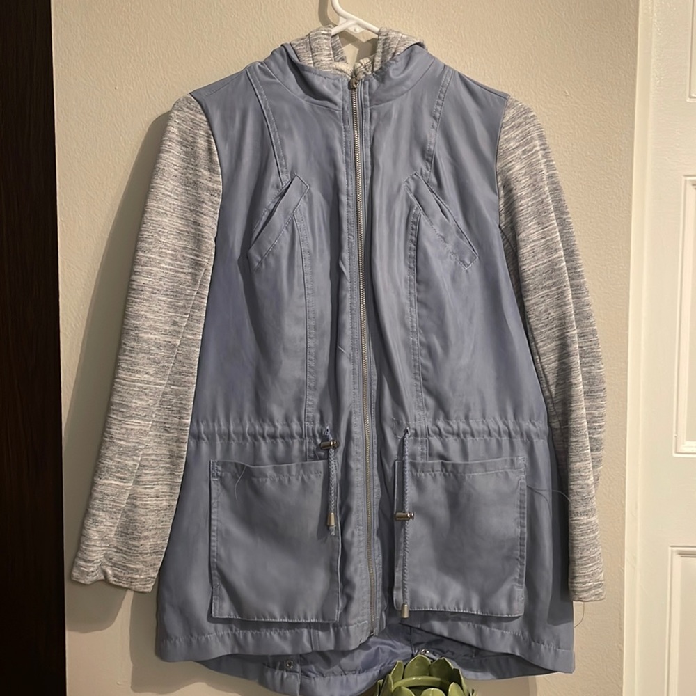 Light Blue lightweight fashion jacket